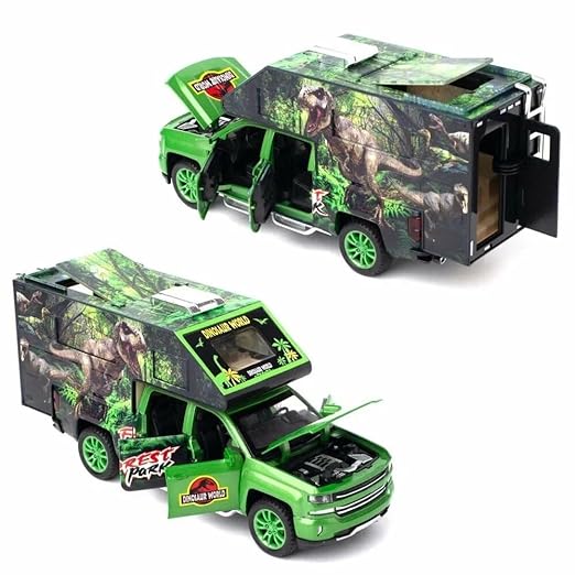 Jurassic Dinosaurs World - Diecast Metal Car - Scale 1:32