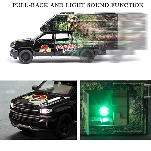 Jurassic Dinosaurs World - Diecast Metal Car - Scale 1:32