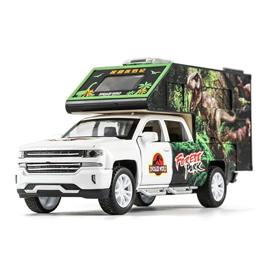 Jurassic Dinosaurs World - Diecast Metal Car - Scale 1:32