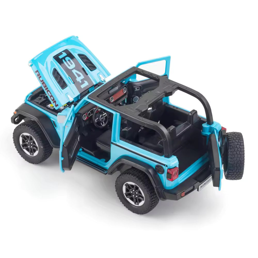 Jeep Wrangler Rubicon 1941 - Diecast Metal Car - Scale 1:24/1:32