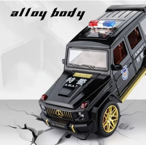 G Wagon Police Jeep - Diecast Metal Car - Scale 1:24/1:32