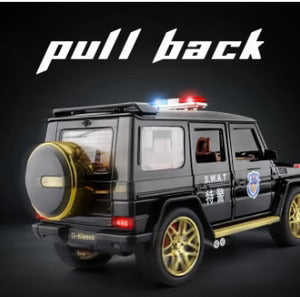 G Wagon Police Jeep - Diecast Metal Car - Scale 1:24/1:32