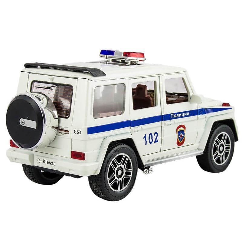 G Wagon Police Jeep - Diecast Metal Car - Scale 1:24/1:32