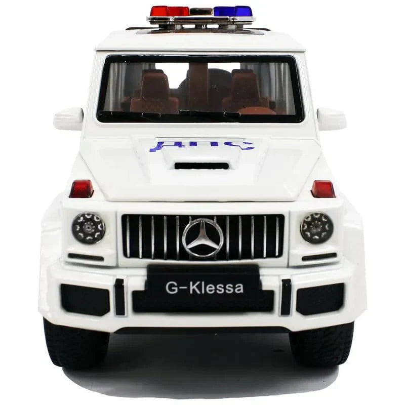 G Wagon Police Jeep - Diecast Metal Car - Scale 1:24/1:32