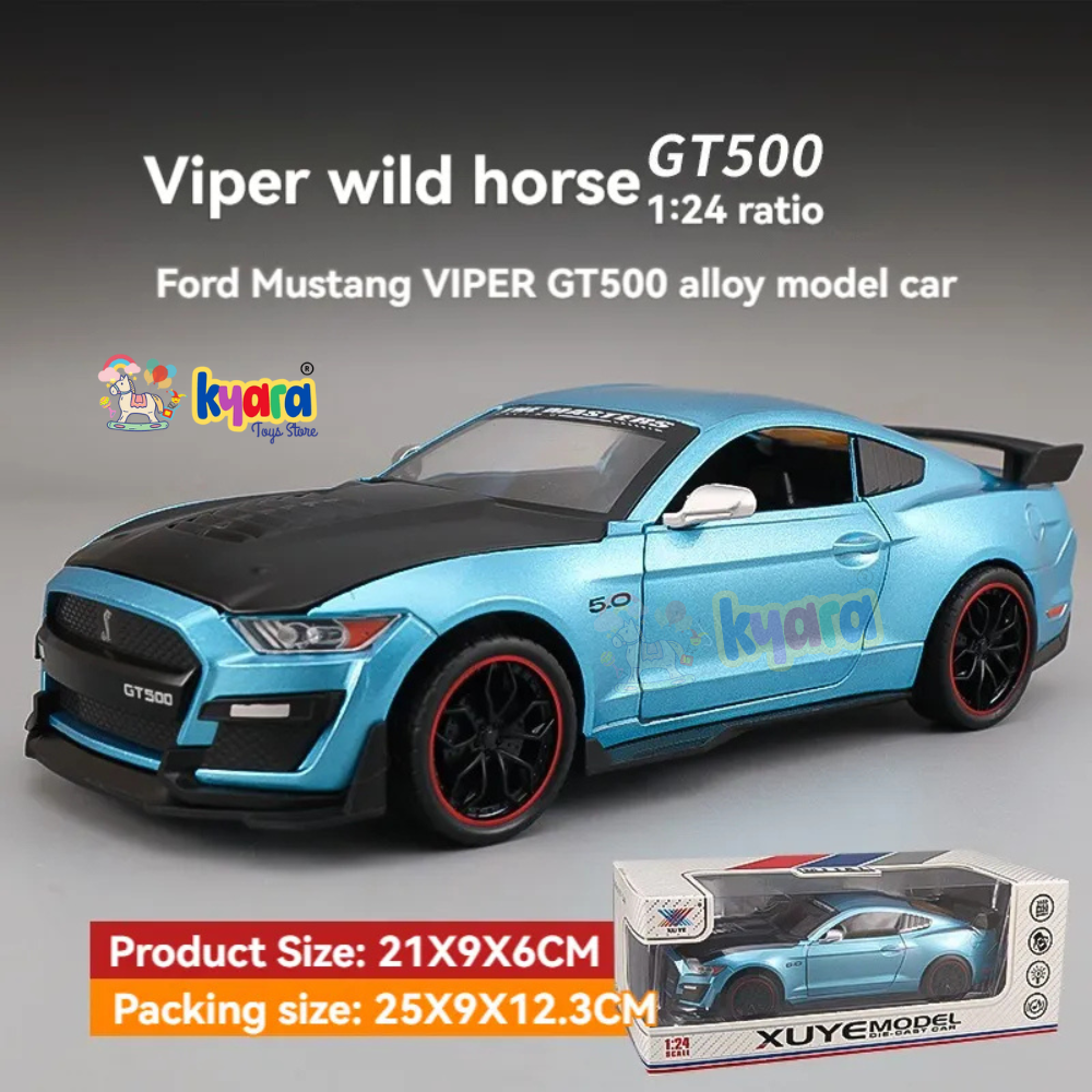 Ford Mustang Viper Gt500 - Diecast Metal Car - Scale 1:24