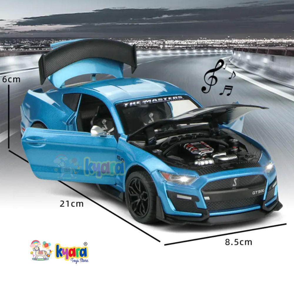 Ford Mustang Viper Gt500 - Diecast Metal Car - Scale 1:24