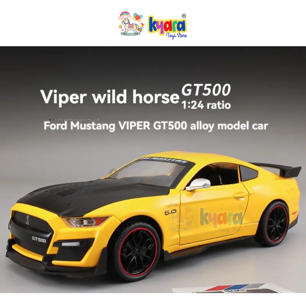 Ford Mustang Viper Gt500 - Diecast Metal Car - Scale 1:24