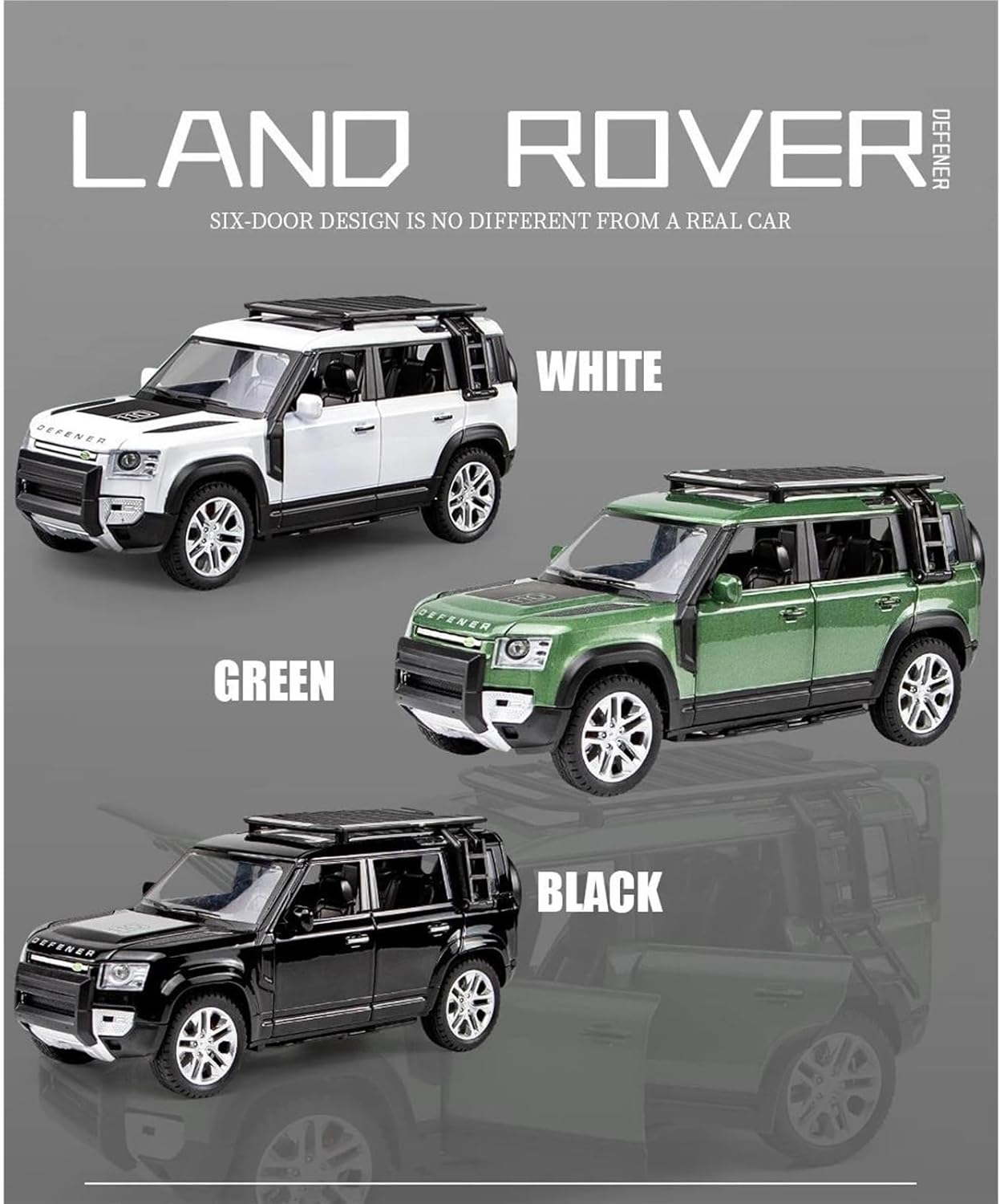Defender Camping - Diecast Metal Car - Scale 1:24