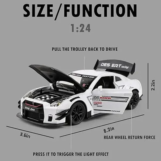 Nissan Gtr Super Sport - Diecast Metal Car - Scale 1:24