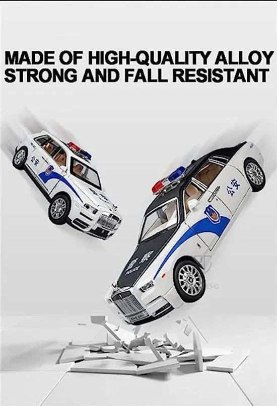 Rolls Royce Phantom Police - Diecast Metal Car - Scale 1:24