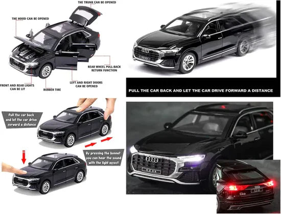 Audi Q8 Auto- Diecast Metal Car - Scale 1:24