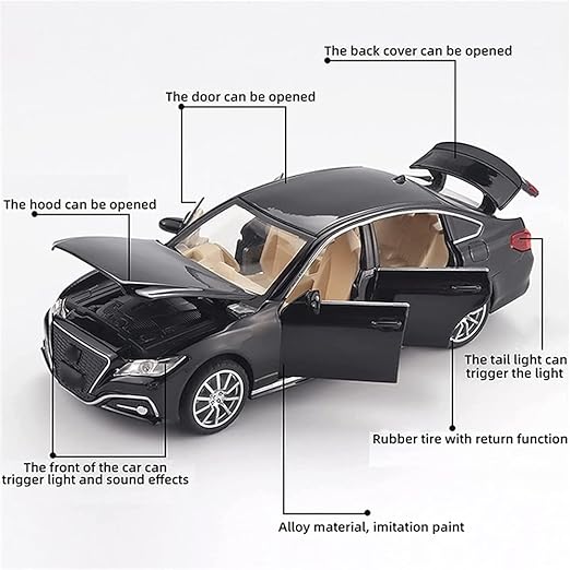 Toyota Crown - Diecast Metal Car - Scale 1:32