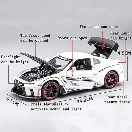 Nissan GTR - Diecast Metal Car - Scale 1:32