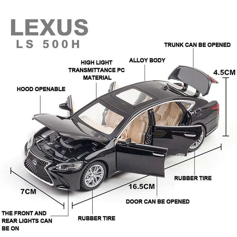 Lexus LS500H - Diecast Metal Car - Scale 1:32