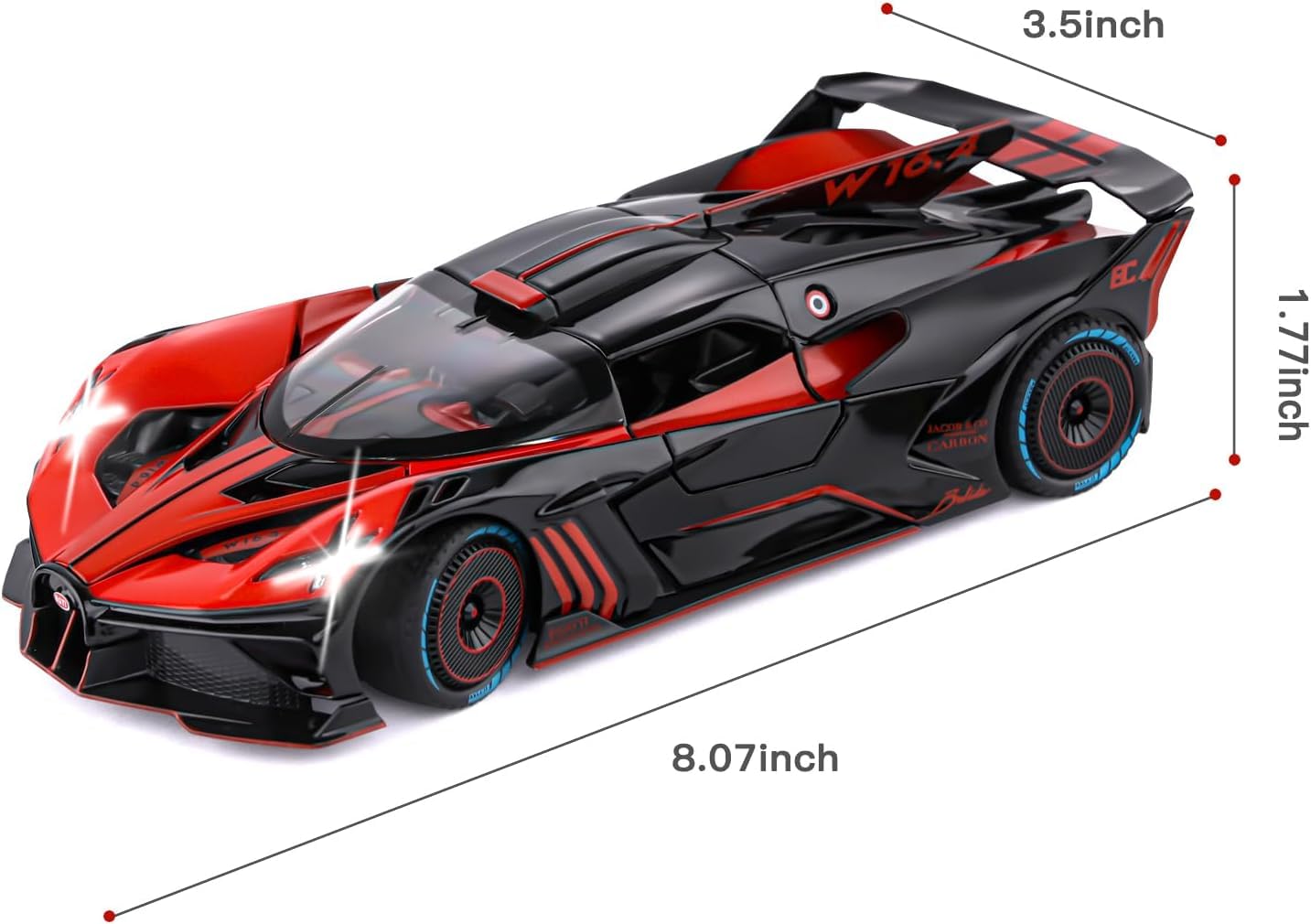 Bugatti Bolide - Diecast Metal Car - Scale 1:24