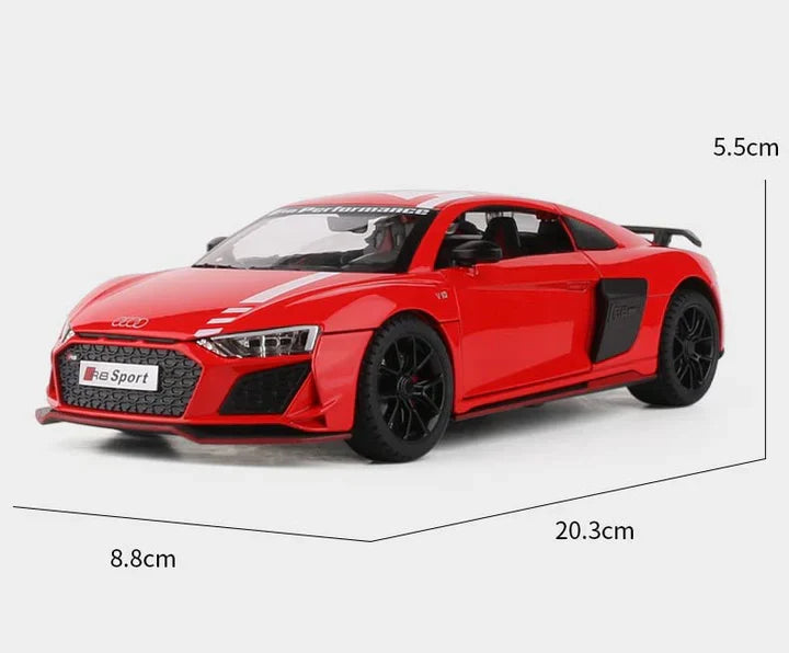 Audi R8 V10 - Diecast Metal Car - Scale 1:24/1:32
