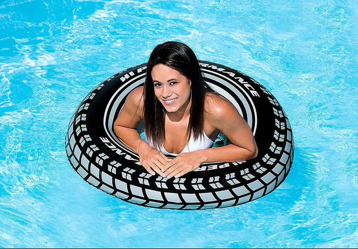 TYRE THEME PORTABLE INFLATABLE & FOLDABLE SWIMMING POOL OUTDOOR & INDOOR WATER SWIMMING POOL FOR KIDS & ADULTS