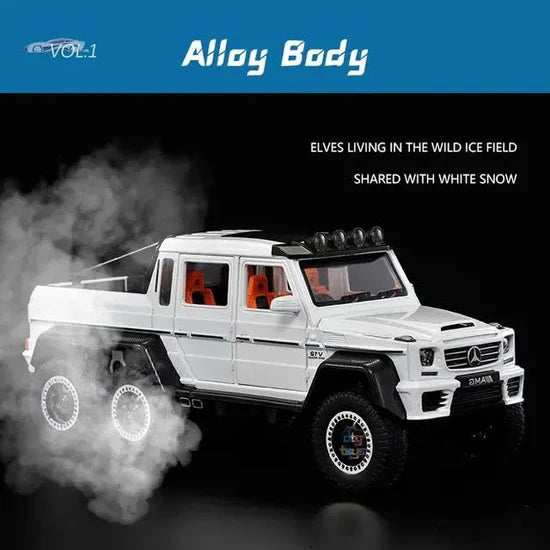 Mercedes 6x6 - Diecast Metal Car - Scale 1:24