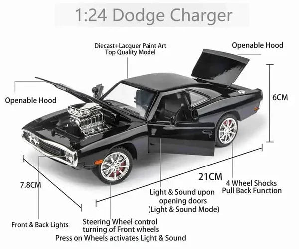 Fast & Furious - Diecast Metal Car - Scale 1:32 / 1:24