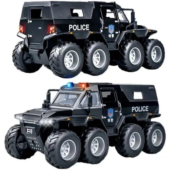 8X8 OFF-ROAD REFITTED MODEL ADVENTURE SUV - Diecast Metal Car - Scale 1:32