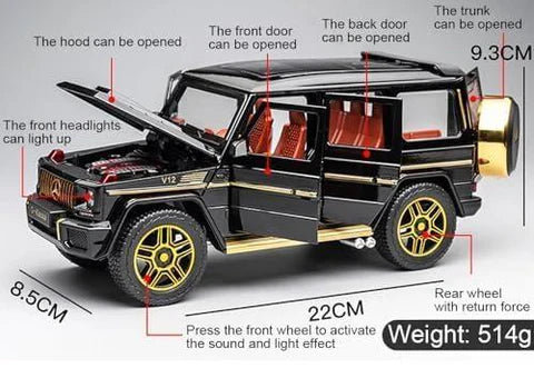 Mercedes Benz G-klessa G-63- Diecast Metal Car - Scale 1:24