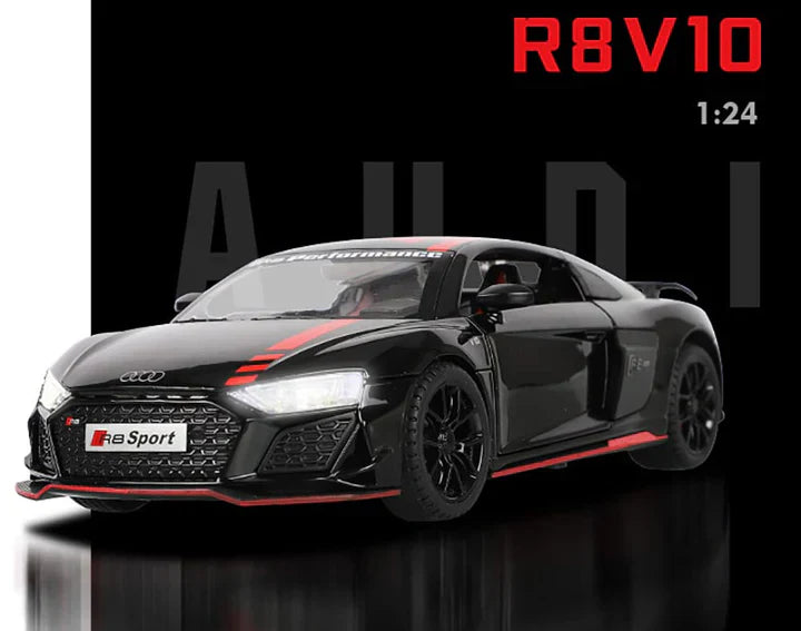 Audi R8 V10 - Diecast Metal Car - Scale 1:24/1:32