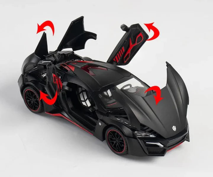 BIG SIZE HYPER SPORT- Diecast Metal Car - Scale 1:24