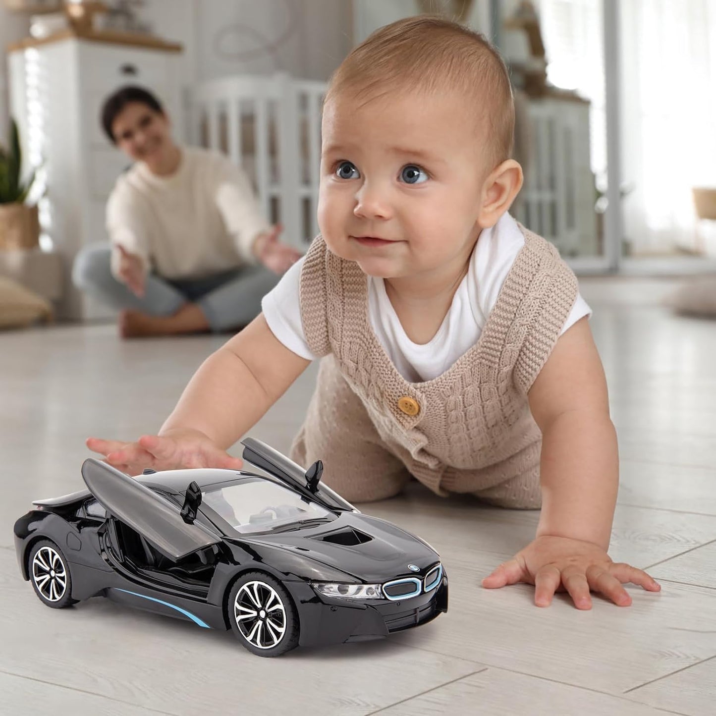 Compatible For Bmw I8 - Diecast Metal Car - Scale 1:24