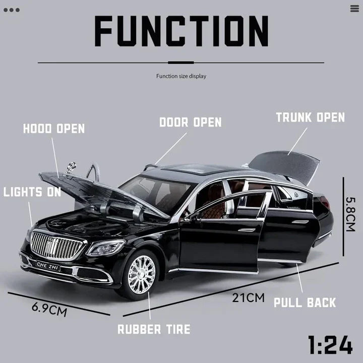 Mercedes Benz Maybach S600 - Diecast Metal Car - Scale 1:24