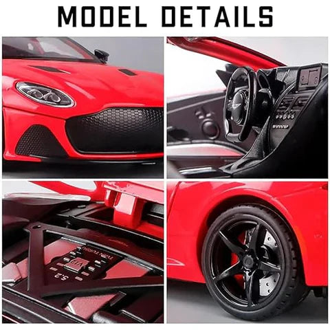 Aston Martin Gt - Diecast Metal Car - Scale 1:24