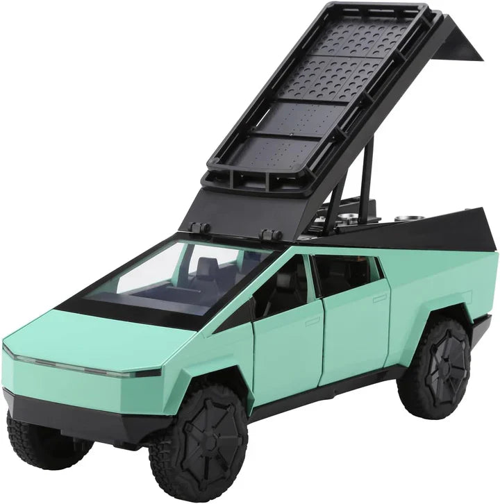 Tesla Cybertruck Pickup Camping RV - Diecast Metal Car - Scale 1:24