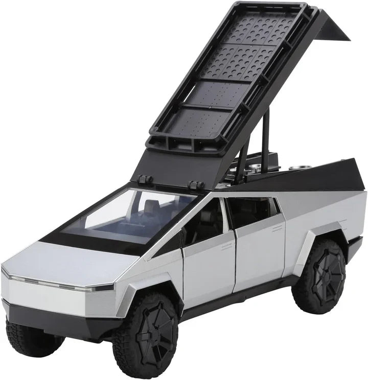 Tesla Cybertruck Pickup Camping RV - Diecast Metal Car - Scale 1:24