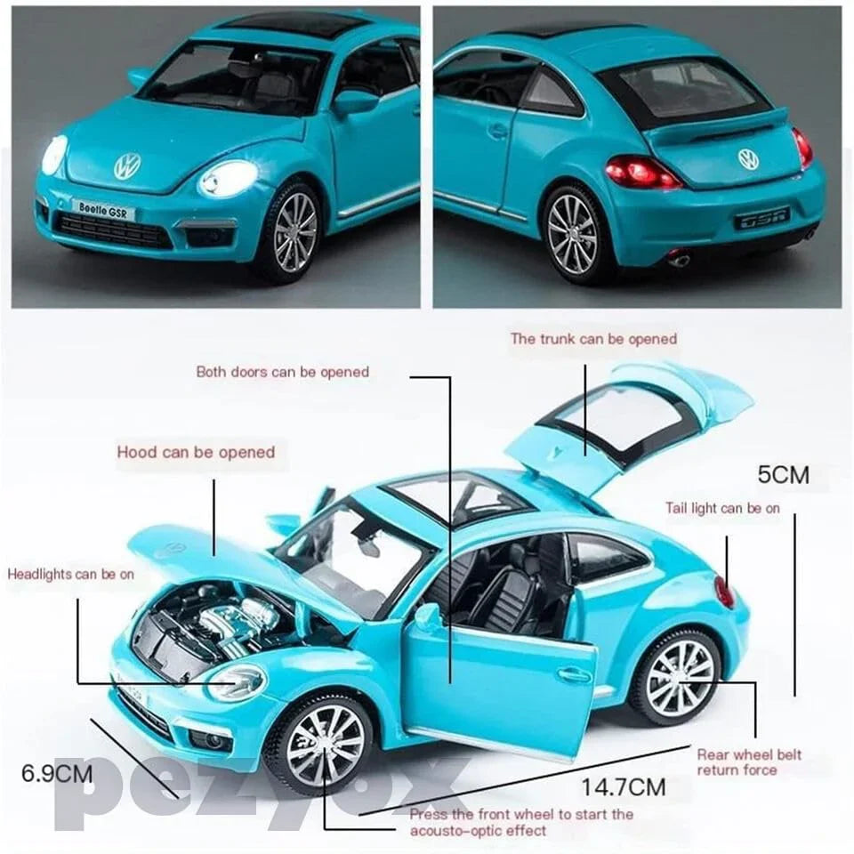 Volkswagen Beetle - Diecast Metal Car - Scale 1:32