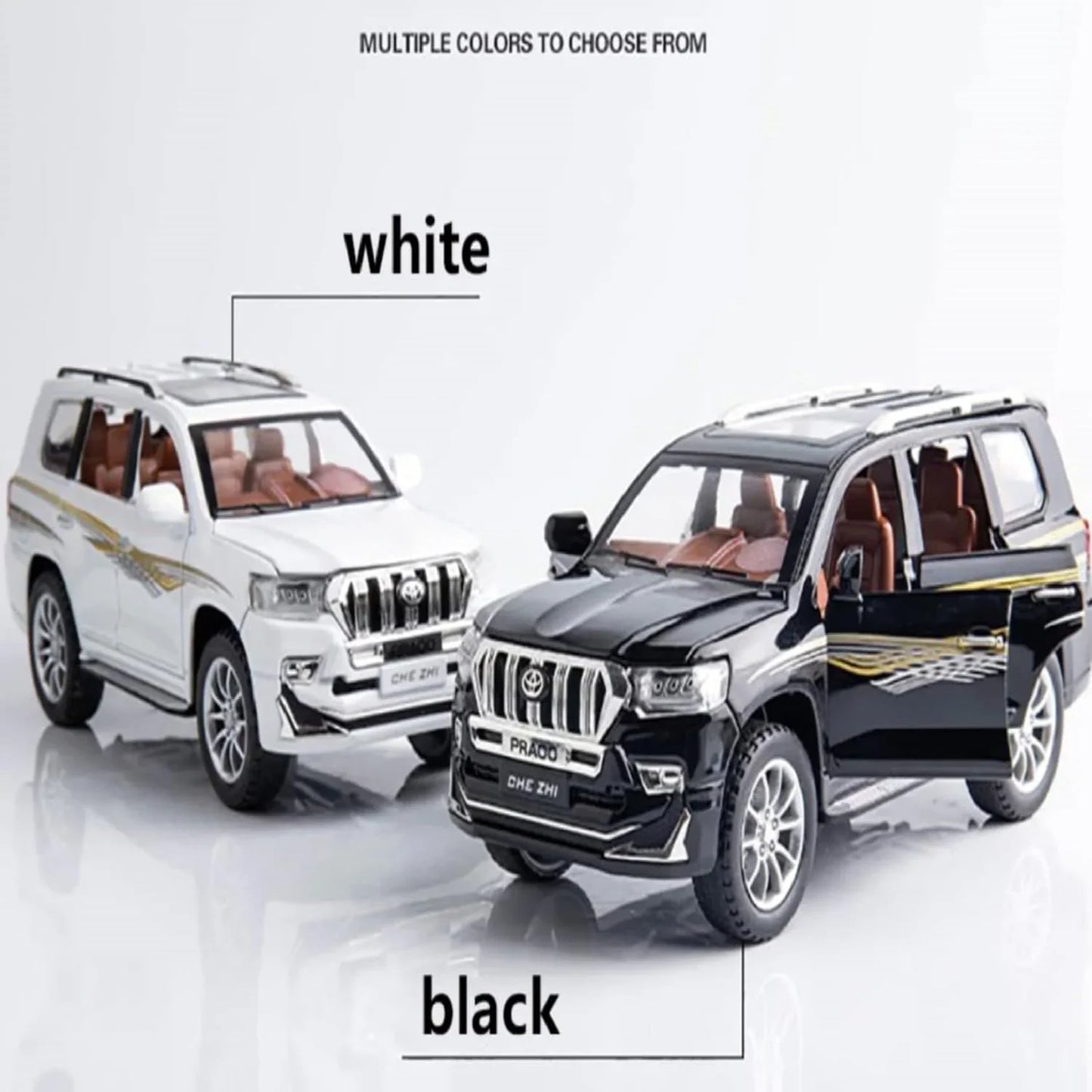 Toyota Land Cruiser Prado - Diecast Metal Car - Scale 1:32 / 1:24