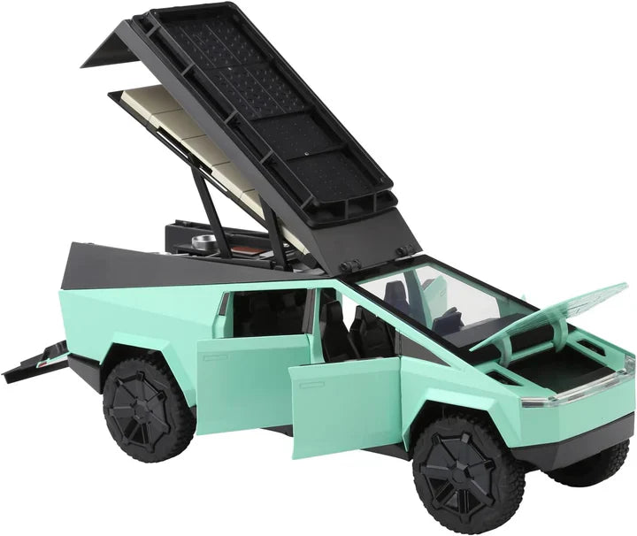 Tesla Cybertruck Pickup Camping RV - Diecast Metal Car - Scale 1:24