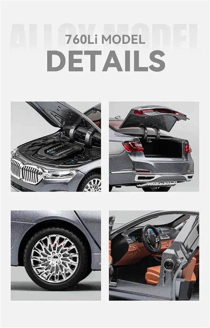 Bmw 760li - Diecast Metal Car - Scale 1:24