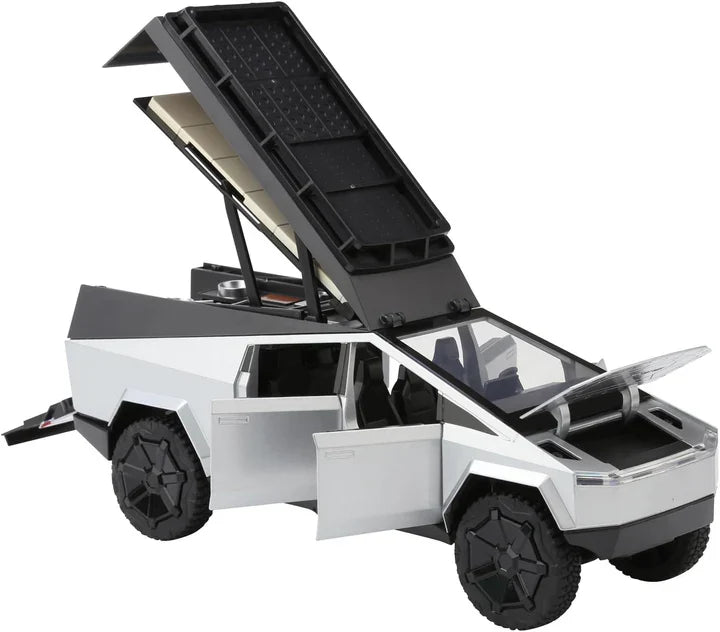 Tesla Cybertruck Pickup Camping RV - Diecast Metal Car - Scale 1:24