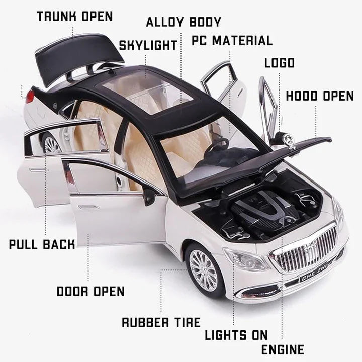 Mercedes Benz Maybach S600 - Diecast Metal Car - Scale 1:24