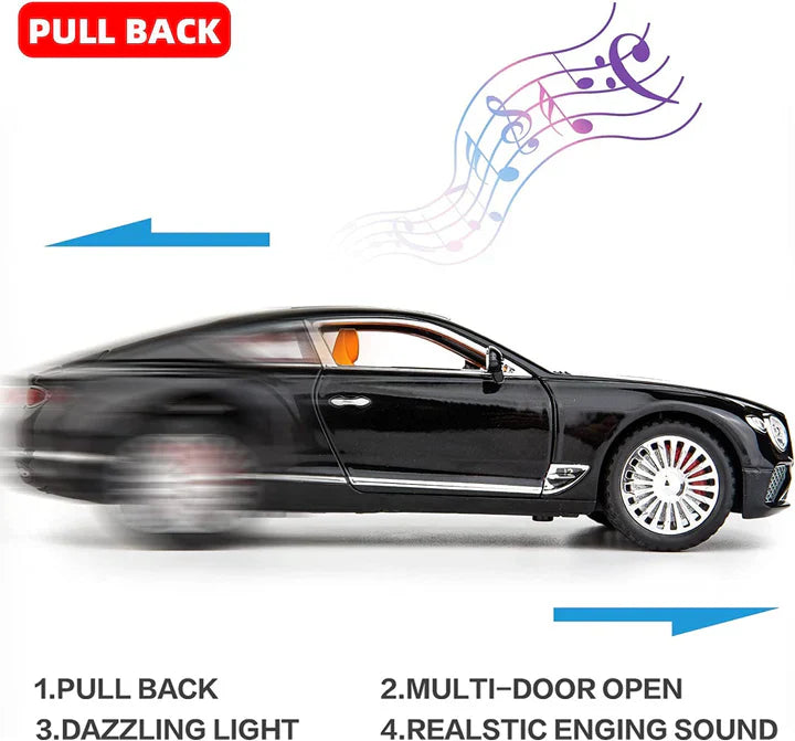 Bentley Continental Gt- Diecast Metal Car - Scale 1:24