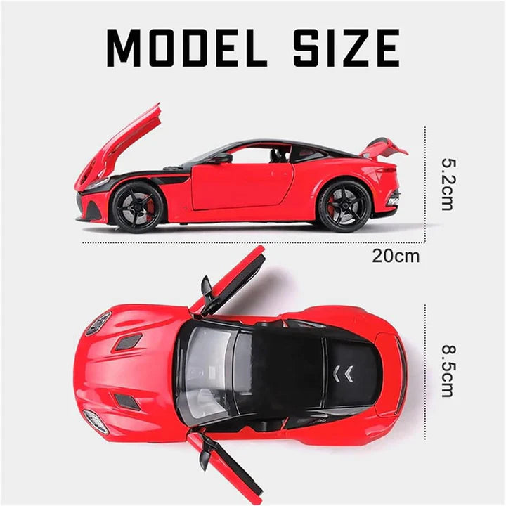 Aston Martin Gt - Diecast Metal Car - Scale 1:24