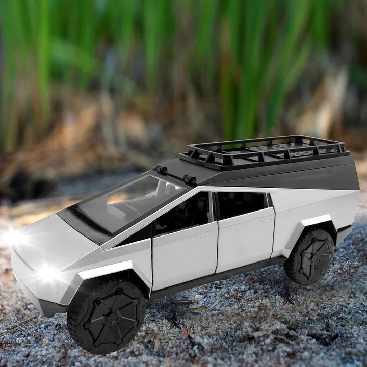 Tesla Cybertruck Pickup Camping RV - Diecast Metal Car - Scale 1:24