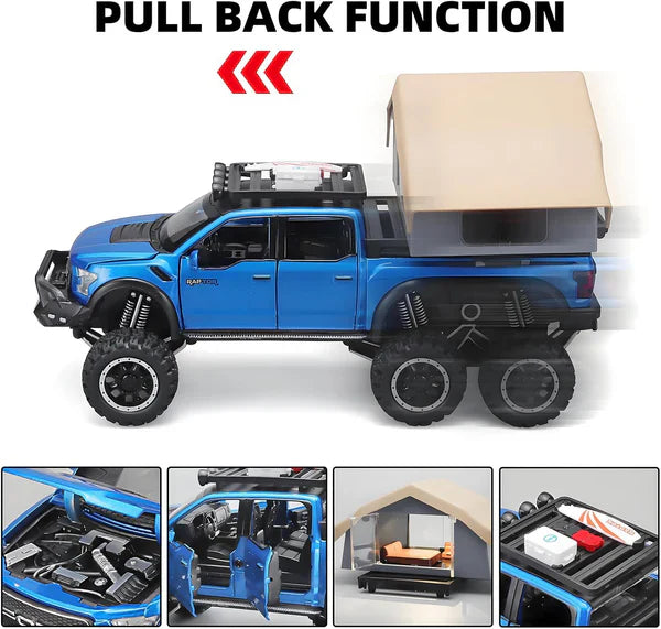 Raptor F-150 Pick Up for Kids - Diecast Metal Car - Scale 1:24