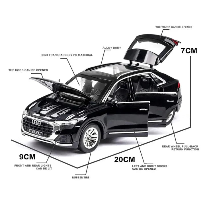 Audi Q8 Auto- Diecast Metal Car - Scale 1:24