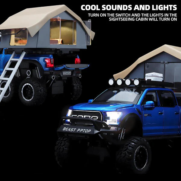 Raptor F-150 Pick Up for Kids - Diecast Metal Car - Scale 1:24