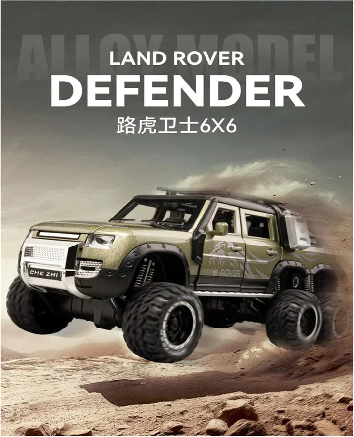 Land Rover Defender Guard 6x6 - Diecast Metal Car - Scale 1:24