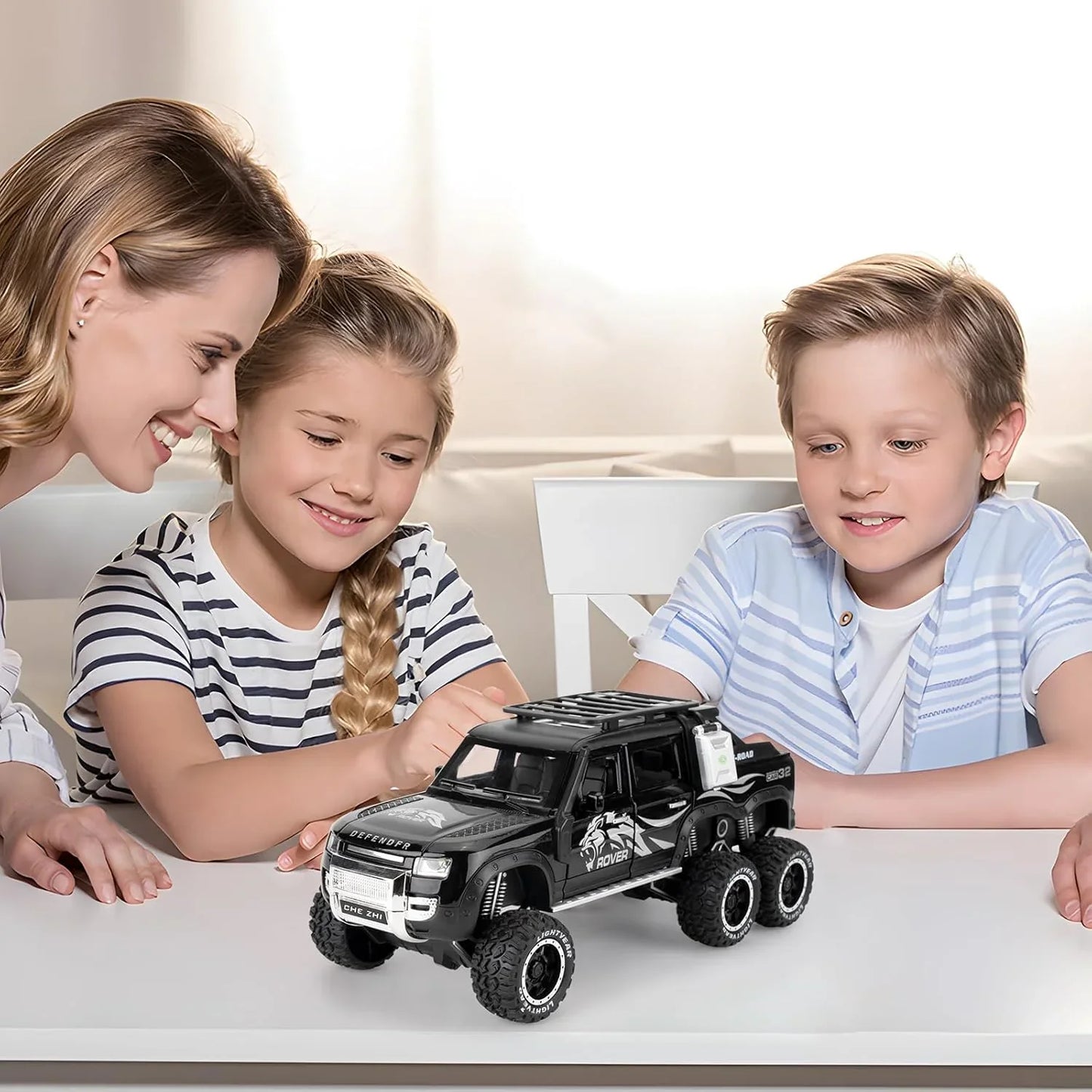Land Rover Defender 6X6 - Diecast Metal Car - Scale 1:24