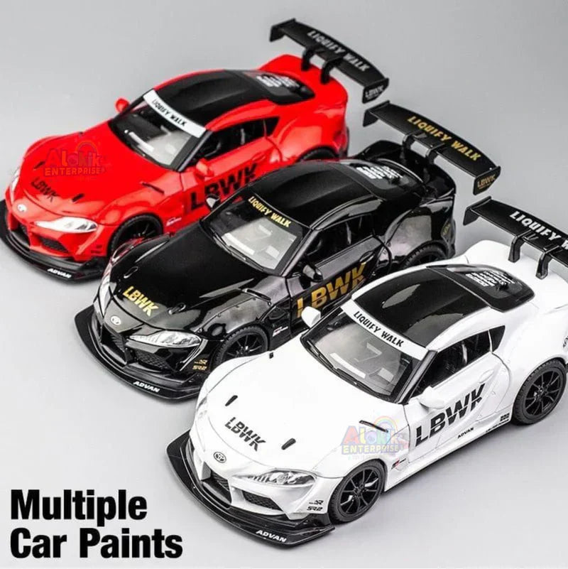LBWK Toyota Supra GR - Diecast Metal Car - Scale 1:24