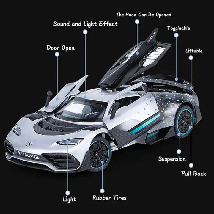 Mercedes Amg - Diecast Metal Car - Scale 1:24