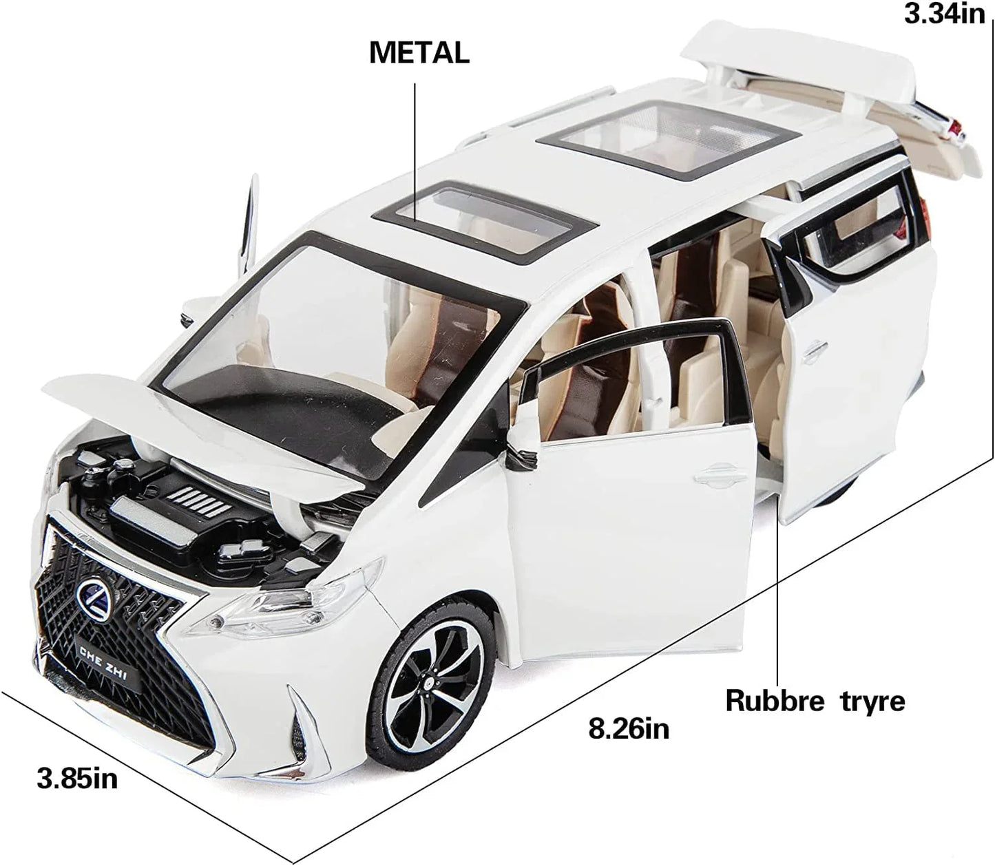 Toyota Lexus LM300 - Diecast Metal Car - Scale 1:24