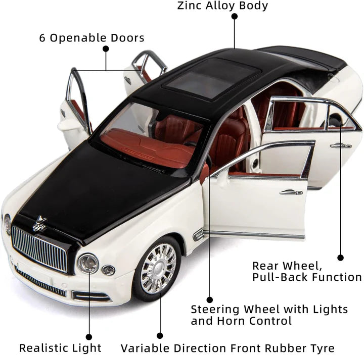 Bentley Mulsanne Scale Model Diecast Metalcar - All Size